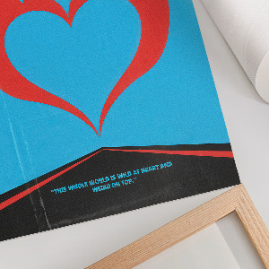 Wydruk na płótnie Płomienne serce