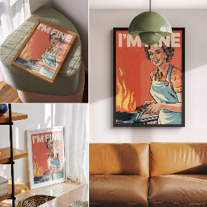 Plakat premium I'm fine