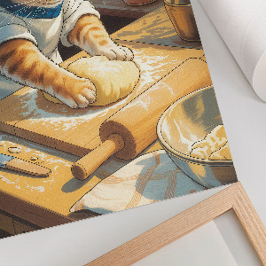 Dekoracyjny plakat ścienny Kot kucharz