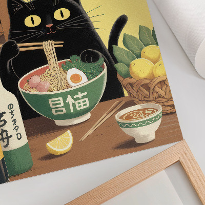 Grafika na ścianę Koci ramen