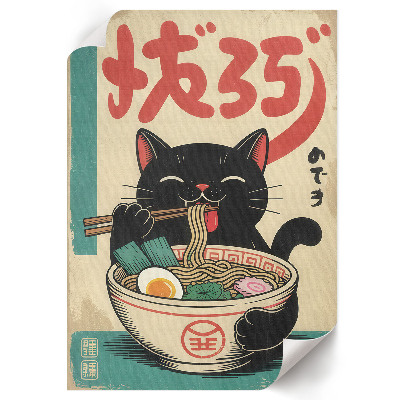 Plakat premium Ramen i kot