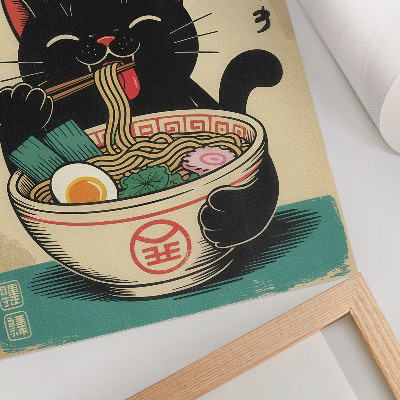 Plakat premium Ramen i kot