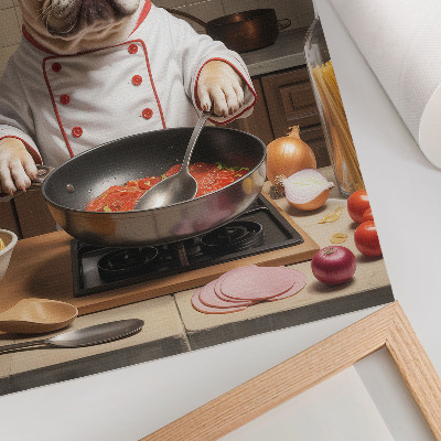 Grafika na ścianę Psi kucharz