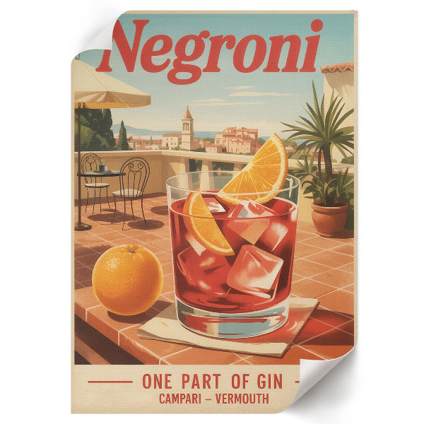 Dekoracyjny plakat ścienny Negroni napój