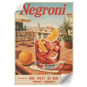 Dekoracyjny plakat ścienny Negroni napój