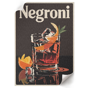 Wydruk na płótnie Negroni drink