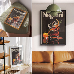 Wydruk na płótnie Negroni drink