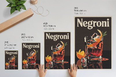 Wydruk na płótnie Negroni drink