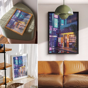 Plakat premium Miejski pejzaż