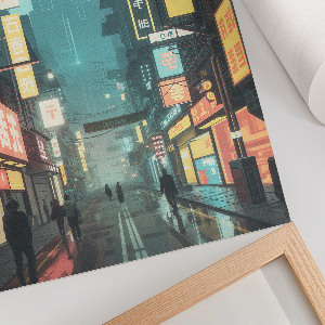 Wydruk na płótnie Miejskie neony