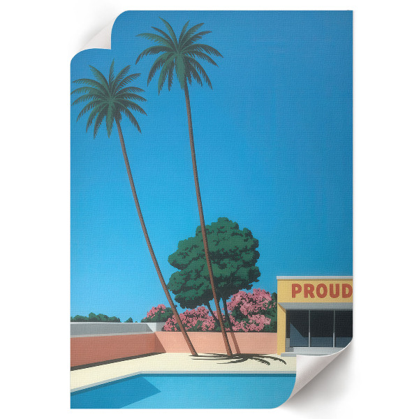 Dekoracyjny plakat ścienny Wakacja nad basenem