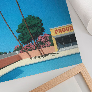 Dekoracyjny plakat ścienny Wakacja nad basenem