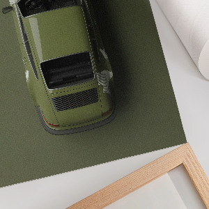 Grafika na ścianę Samochód w zieleni