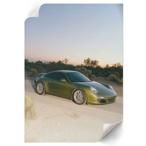 Plakat premium Zielony pojazd