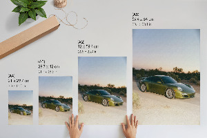 Plakat premium Zielony pojazd