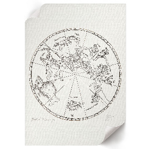 Grafika na ścianę Południowa półkula globusa