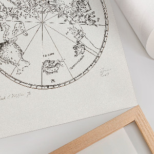 Grafika na ścianę Południowa półkula globusa