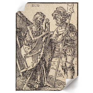 Wydruk na płótnie Śmierć i Lansquenet