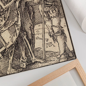 Wydruk na płótnie Śmierć i Lansquenet