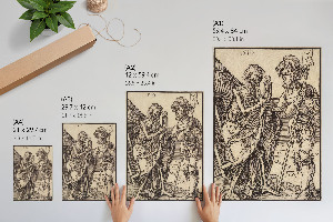 Wydruk na płótnie Śmierć i Lansquenet