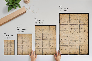 Grafika na ścianę Dwanaście profili