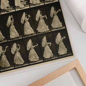 Dekoracyjny plakat ścienny Kobieta z koszem