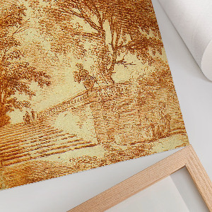 Wydruk na płótnie Krajobraz ze schodami