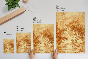 Wydruk na płótnie Krajobraz ze schodami