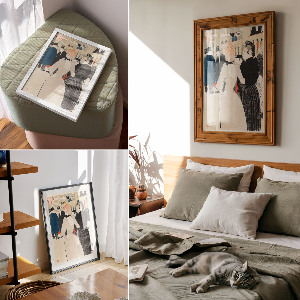 Dekoracyjny plakat ścienny W Moulin Rouge