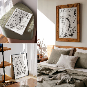 Plakat premium Biedny wędrowiec