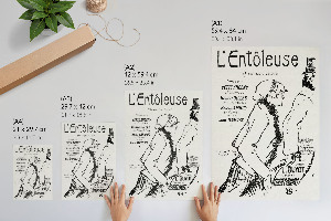 Plakat premium Biedny wędrowiec