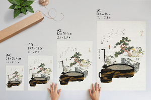 Dekoracyjny plakat ścienny Stolik herbaciany