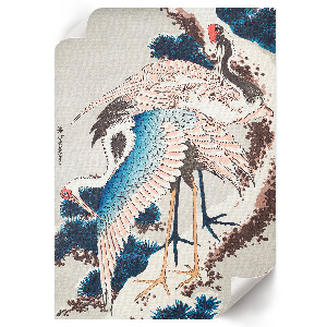 Wydruk na płótnie Żurawie na drzewie