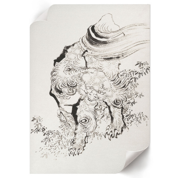 Dekoracyjny plakat ścienny Japoński tygrys