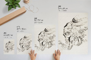 Dekoracyjny plakat ścienny Japoński tygrys