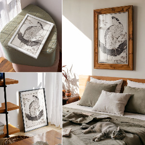 Dekoracyjny plakat ścienny Ptak