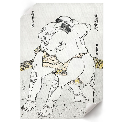 Plakat premium Zapaśnicy sumo