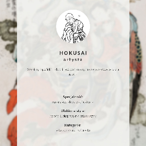 Dekoracyjny plakat ścienny Japonka