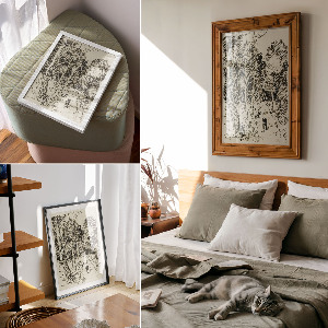 Grafika na ścianę Leśny krajobraz