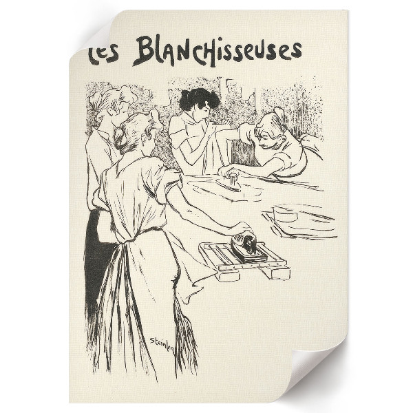 Grafika na ścianę Praczki