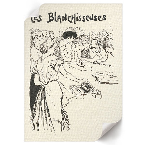 Grafika na ścianę Praczki