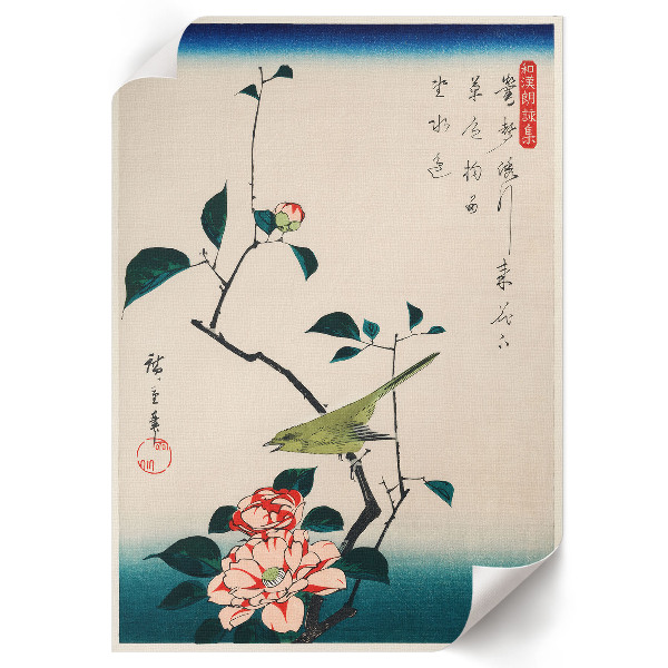 Dekoracyjny plakat ścienny Kamelia i słowik