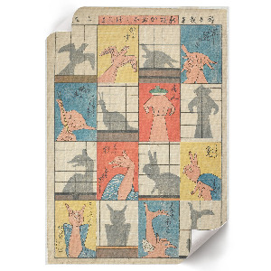 Grafika na ścianę Osiem postaci cieni