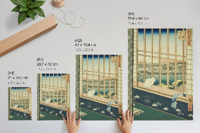 Plakat premium Pola ryżowe Asakusa