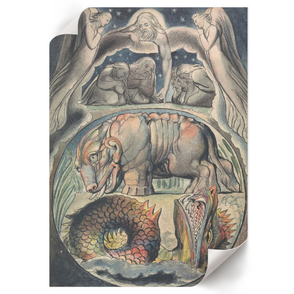 Plakat premium Behemoth i Lewiatan