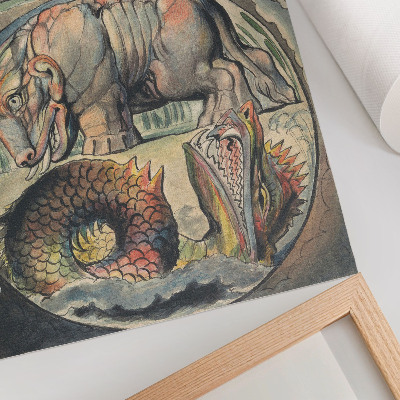 Plakat premium Behemoth i Lewiatan