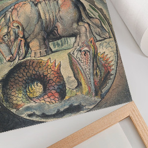 Plakat premium Behemoth i Lewiatan