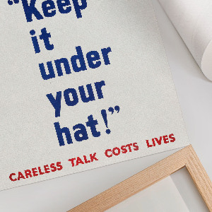 Wydruk na płótnie Trzymaj to pod kapeluszem