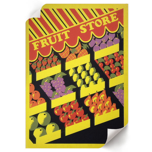 Dekoracyjny plakat ścienny Sklep z owocami