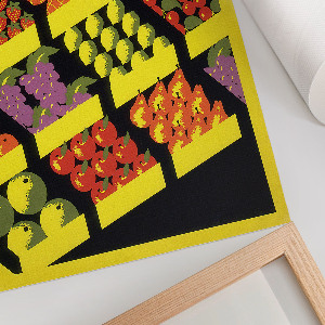 Dekoracyjny plakat ścienny Sklep z owocami